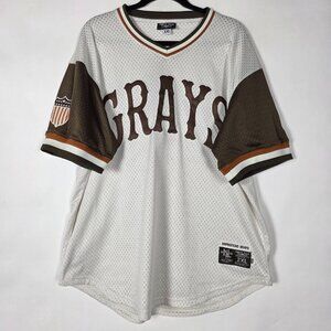 Ebbets Field Flannels Negro League Baseball Homestead Grays 20 Mens 2XL Jersey